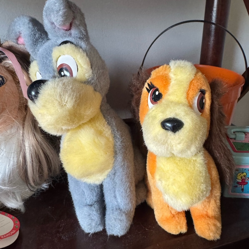 Vtg Disney / Disney plush / Disney stuffed animals / toys / lady and the tramp